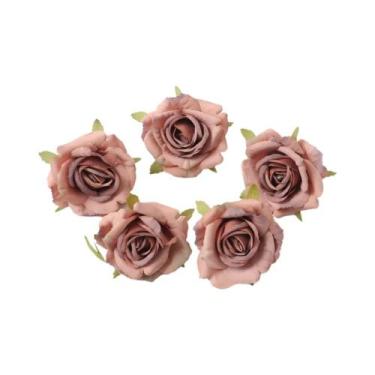 Imagem de Flor Artificial De Seda Rosa De 7cm, 510 Peças, Decoração Para Casa, C