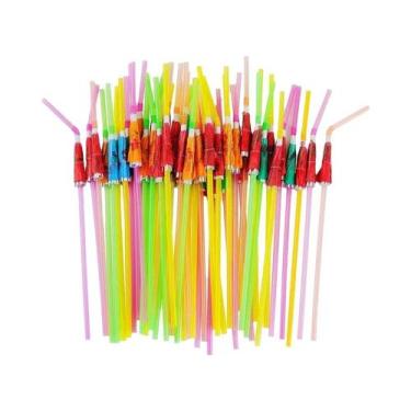 Imagem de Guarda-chuvas Coloridos Para Bebidas 20-50 Peças 9,45 Polegadas Mexedo