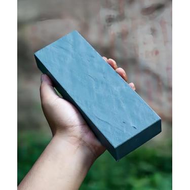 Imagem de Pedra de amolar natural 15.000 malha macia tira de pedra azul antiga pedra de amolar fina pedra de polpa de barbeiro tesoura de pedicure faca de madeira faca de abate faca de cozinha polida ultrafina