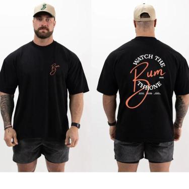 Imagem de Camiseta Oversized Larga Treino Musculação Algodão 30.4-Masculino