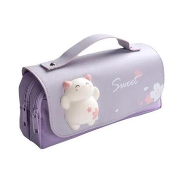 Imagem de Estojo De Lápis 3D Kawaii À Prova d'Água Para Meninas, Bolsa De Caneta