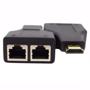 Imagem de Extensor Hdmi Até 30 Metros Via Cabo De Rede Utp Rj45 Par