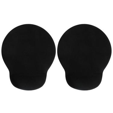 Imagem de Kit 2 Mouse Pad Ergonômico Em Gel Preto