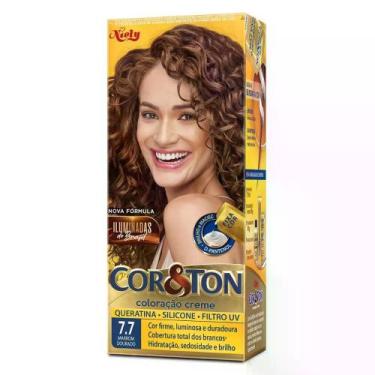 Imagem de Coloração Marrom Dourado 77 Cor&Ton - Niely Gold