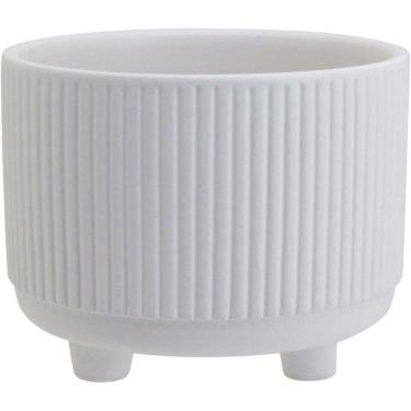 Imagem de CACHEPÔ 9x11x11cm CERÂMICA BRANCO