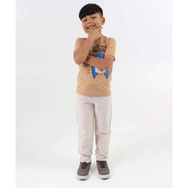 Imagem de Calça Infantil Reta Bolsos Marisa Tam 4 a 10 Bege-73115, Bege, 8