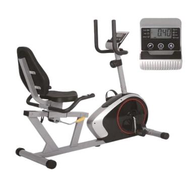 Imagem de Bicicleta Ergométrica Horizontal Magnética Flywheel 5kg