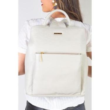 Imagem de Mochila bolsa slim couro liso antifurto Lavínia-Feminino