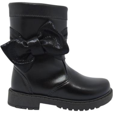 Imagem de Bota Infantil Menina Casual Dia a Dia Passeio Escola com Laço e Zíper Conforto Unipasso 221-11-Feminino