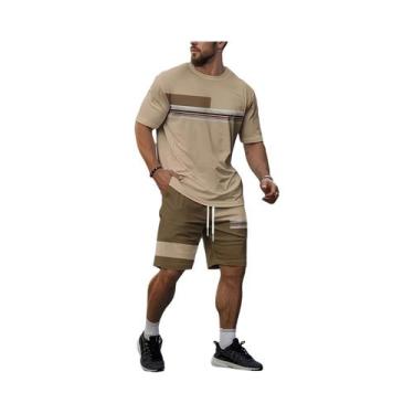 Imagem de Conjunto Masculino De Verão 2025: Roupa Casual Respirável E Moderna Co