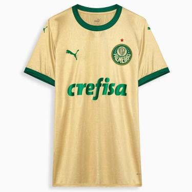 Imagem de Camisa Puma Palmeiras 2024 Torcedor Feminina Dourado-Feminino