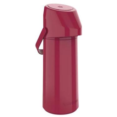 Imagem de Garrafa Térmica Rubi 1 Litro Vermelha Café Chá Soprano