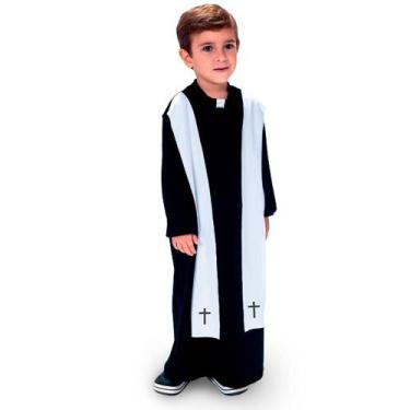 Imagem de Fantasia de Padre Festa Junina Quadrilha Infantil Menino - Fantasias C