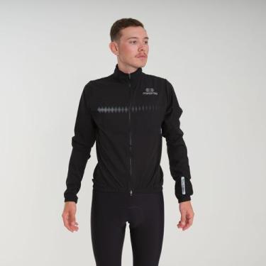 Imagem de Jaqueta Corta Vento de Ciclismo Masculina Márcio May Sport Black, GG, 