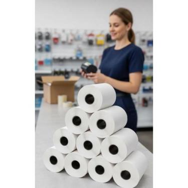 Imagem de Etiquetas 10x15 Térmicas: 4 Rolos P/ E-commerce  Serrilha - Congratula