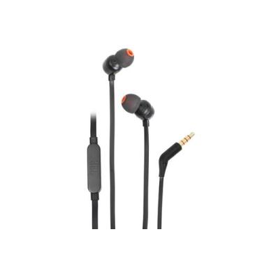Imagem de Fone de Ouvido JBL Tune 110 Preto Pure Bass com Microfone e Controle p