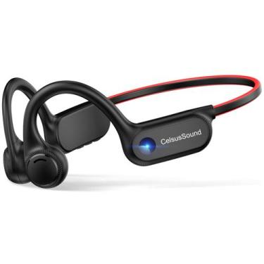Imagem de Fones de ouvido de condução óssea OPENEAR Solo Bluetooth 5.3 vermelhos