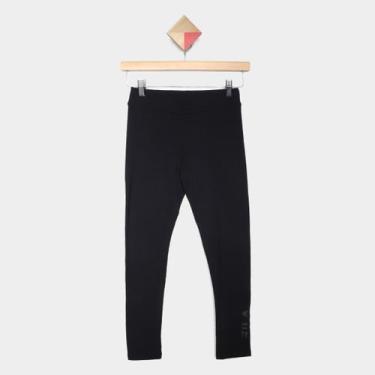 Imagem de Calça Legging Infantil Fila Letter Fun II Menina, Preto, 10A
