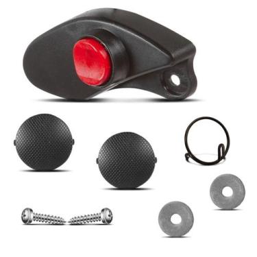 Imagem de Kit botões capacete pro tork sport moto, PRETO, Único