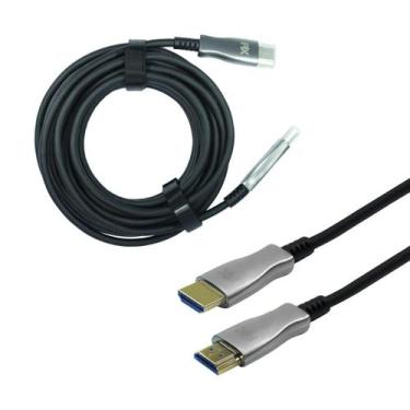 Imagem de Cabo Hdmi 2.1 8k Hdr Fibra Ótica Ativa 5 Metros - PIX