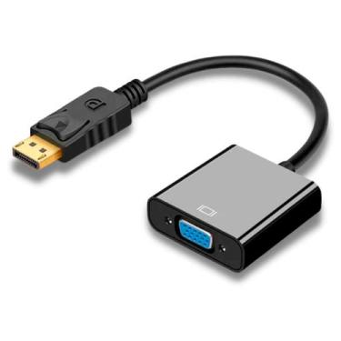 Imagem de Cabo Adaptador Conversor DisplayPort para VGA - 15cm DisplayPort M X V