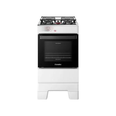 Imagem de Fogão Ideal Top 4 Bocas Automático Mesa de Inox Bivolt Esmaltec, Branc