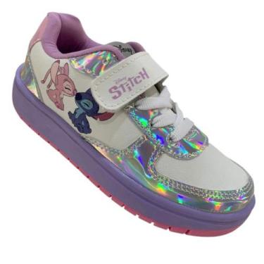 Imagem de Tenis infantil para meninas stitch ref dst21dy -, Branco, 33