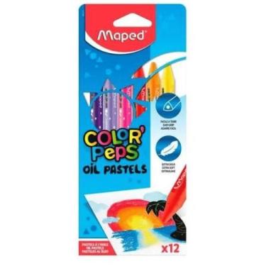 Imagem de Giz de Cera Pastel Color'Peps Estojo com 12 Cores Maped