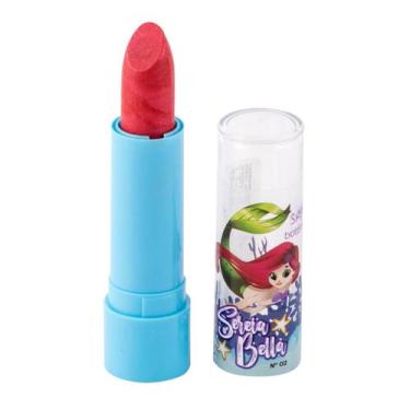 Imagem de Batom Cremoso Teen 2g Coleção Sereia Bella Nº 4 Safira - SAFIRA COSMÈT