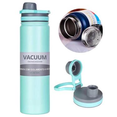Imagem de Garrafa Térmica Aço Inox Portátil 769ml isolamento duplo Café Suco Águ