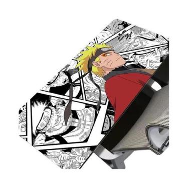 Imagem de Mouse Pad De Borracha HD Preto E Branco Naruto Uzumaki Para PC Gamer, 