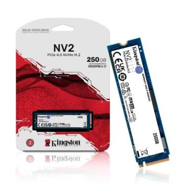 Imagem de SSD Kingston Nv2 250Gb, M.2 2280 Pcie, Nvme, Leitura: 3000 Mb s e Grav