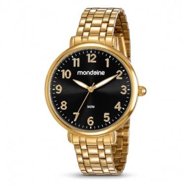 Imagem de Relógio Mondaine Feminino Dourado 53779lpmvde2 Analógico 5 Atm Cristal Mineral Tamanho Médio