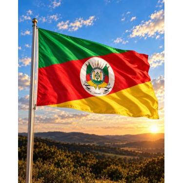 Imagem de Bandeira do Estado do Rio Grande do Sul 80cmx140cm tecido Oxford 100% 