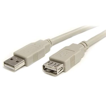 Imagem de StarTech. com cabo de extensão USB 2.0 de 1,8 m A para A - M/F - Cabo de extensão USB - USB (M) para USB (F) - 1,8 m - Moldado - USBEXTAA_6, Bege
