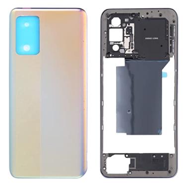 Imagem de HONGYAN Peças de substituição de telefone celular Placa do moldura do quadro médio + tampa traseira da bateria para oppo realme gt neo rmx3031 Acessórios telefônicos