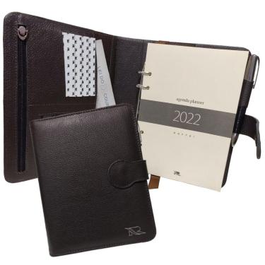 Imagem de Agenda Planner Couro Raffai 2022 Café