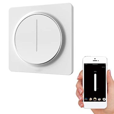 Imagem de Tuya Smart Wifi Interruptor de luz Dimmer EU Touch Dimming Panel Wall Switch 100-240V App Controle remoto com Alexa Google Home