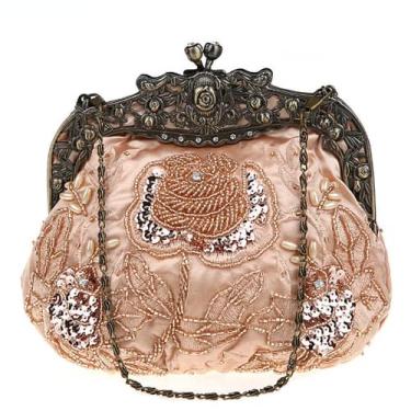 Imagem de Bolsas bordadas retrô bolsas bolsas bolsas de mão femininas bolsa de mão lantejoulas bolsa de ombro bolsa de noite, Multicolorido., M