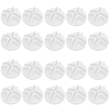 Imagem de 20 peças de conectores de plástico em cubo de grade de arame para organizador de armazenamento de armário modular e prateleiras de armazenamento em cubos de grade de arame - branco