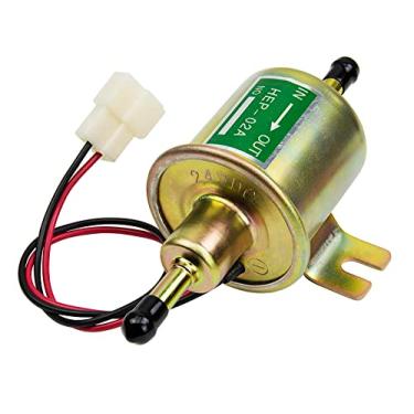 Imagem de HiQltyla Bomba de combustível elétrica em linha diesel universal de baixa pressão 24V HEP-02A (3-8 PSI) para cortador de grama de carburador de motocicleta