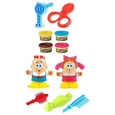 Crianças brinquedo moda crianças maquiagem fingir playset estilo cabeça  boneca penteado beleza jogo com secador de