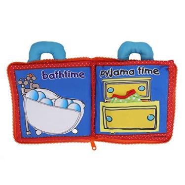 Imagem de Livro de Pano para bebê de Aprendizagem Precoce, Brinquedo de Livro Macio Interativo para Desenvolvimento Colorido, para Bebês Acima de 3 Meses