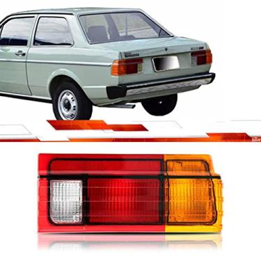 Imagem de Lanterna Traseira Voyage 1984 Em Diante Ld Friso Preto Ré Grande Tricolor