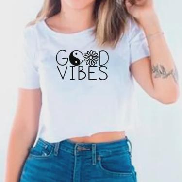 Imagem de Camiseta Cropped Good Vibes 2