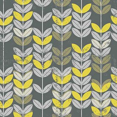 Imagem de Papel de Parede Retrô green leaves