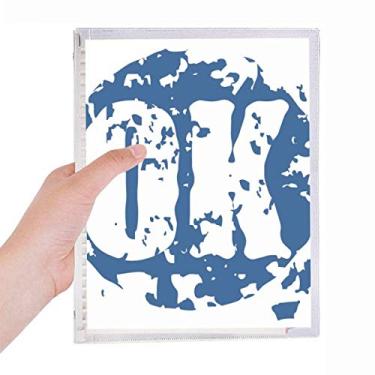 Imagem de Caderno com estampa de ilustração redonda OK Design Folhas soltas Diário Recarregável Diário Papelaria