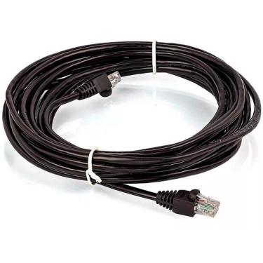 Imagem de Cabo de Rede UTP (Patch Cord) RJ45 Cat 5e - 10 metros - Preto - Plus Cable PC-ETHU100BK