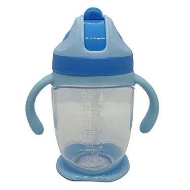 Imagem de Copo De Treinamento BPA FREE Com Alça E Canudo 300ML (Infantil) (Azul)