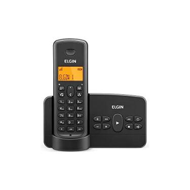 Imagem de Telefone sem Fio TSF800SE Elgin Com Secretária Eletronica e Identificador de Chamadas Preto
